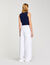 Jeans wijdvallend met stiksels