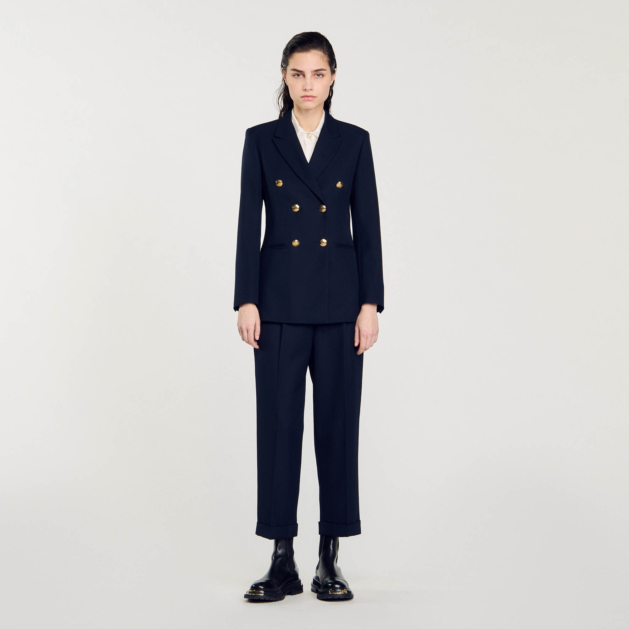 Damesblazer met dubbele knopenrij