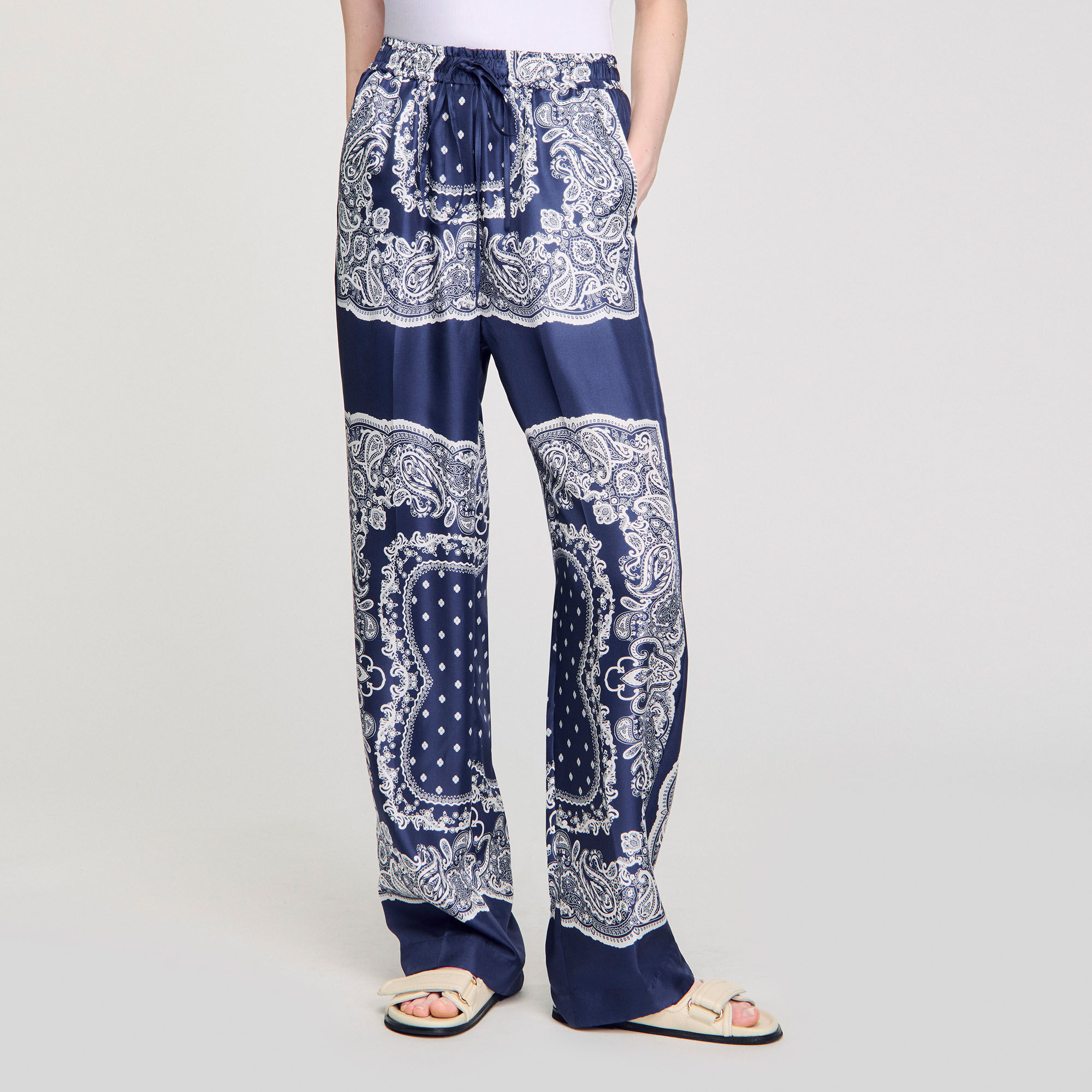 Pantalon soepel bandana print