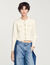 Cardigan vest ribgebreid