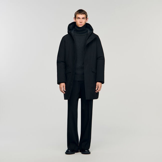 Parka jas met capuchon en rits