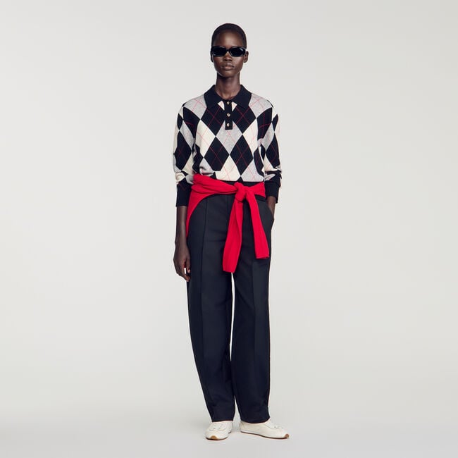 Polotrui met argyle-motief - Vrouw | Sandro
