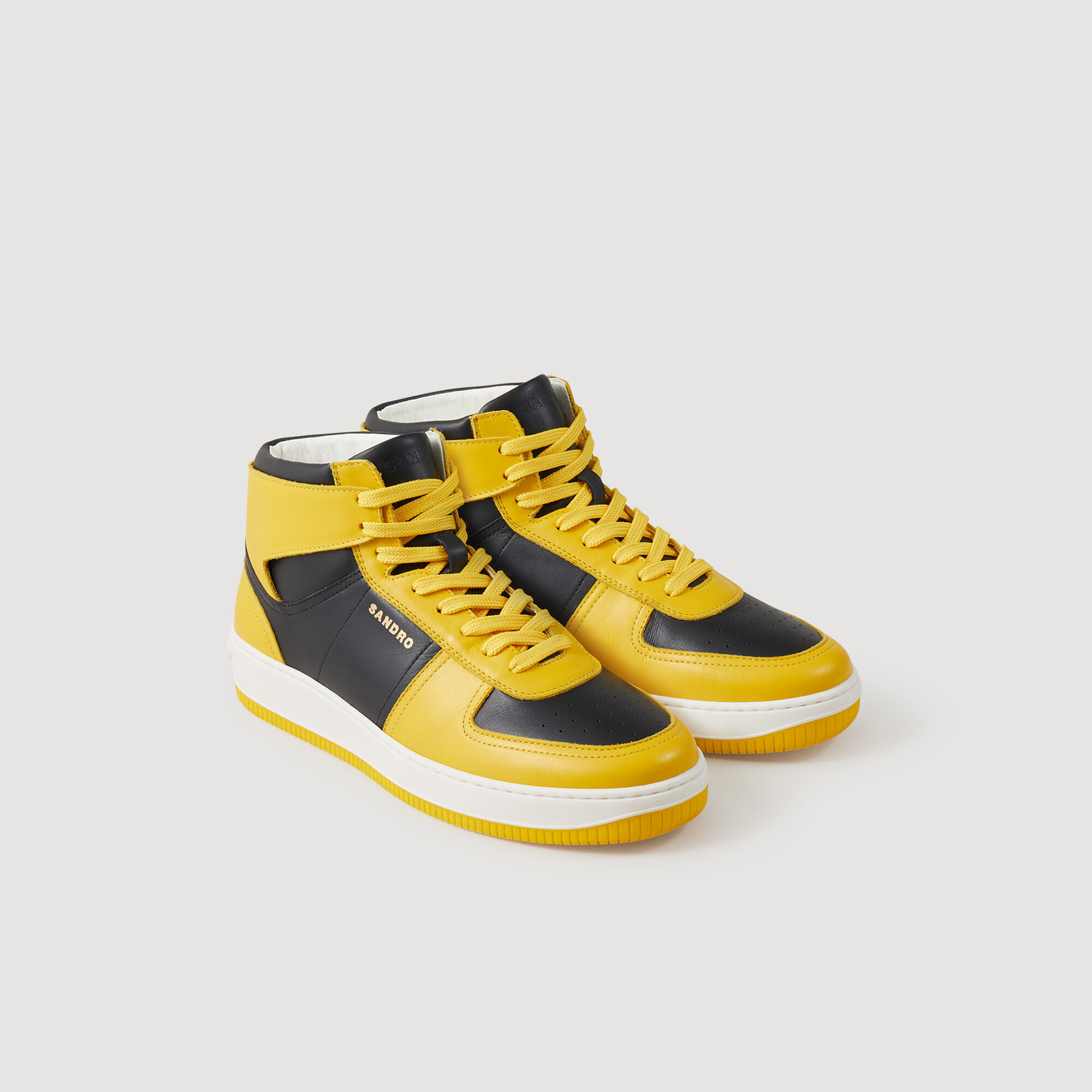 Hoge sneakers van leer