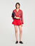 Overhemdblouse sjaalprint