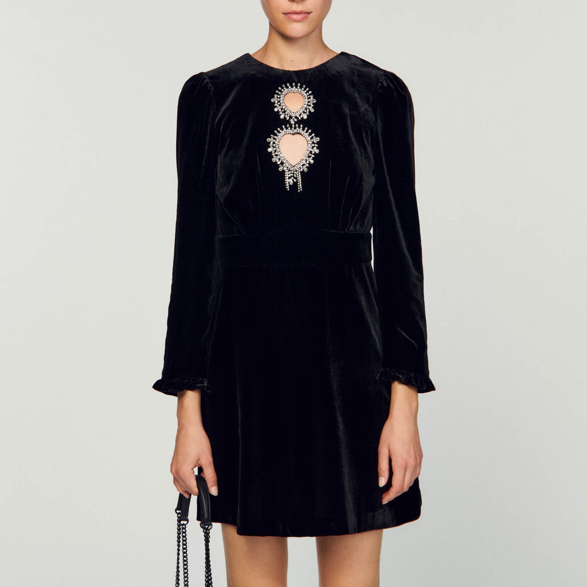 Korte jurk met pailletten