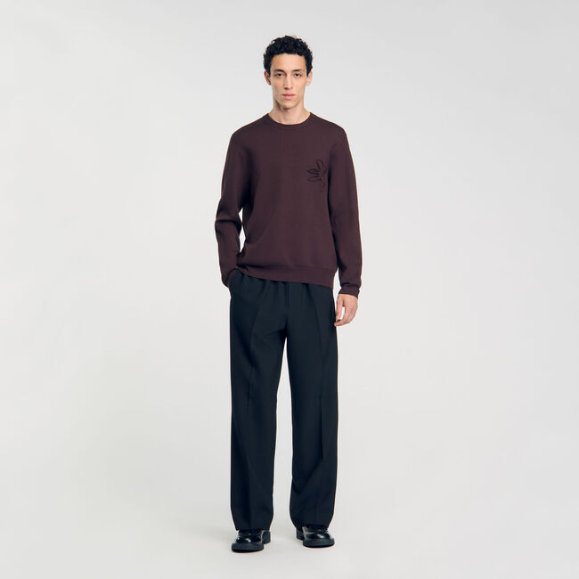Sweatshirt bloemmotief