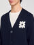 Cardigan vest met bloemdetail