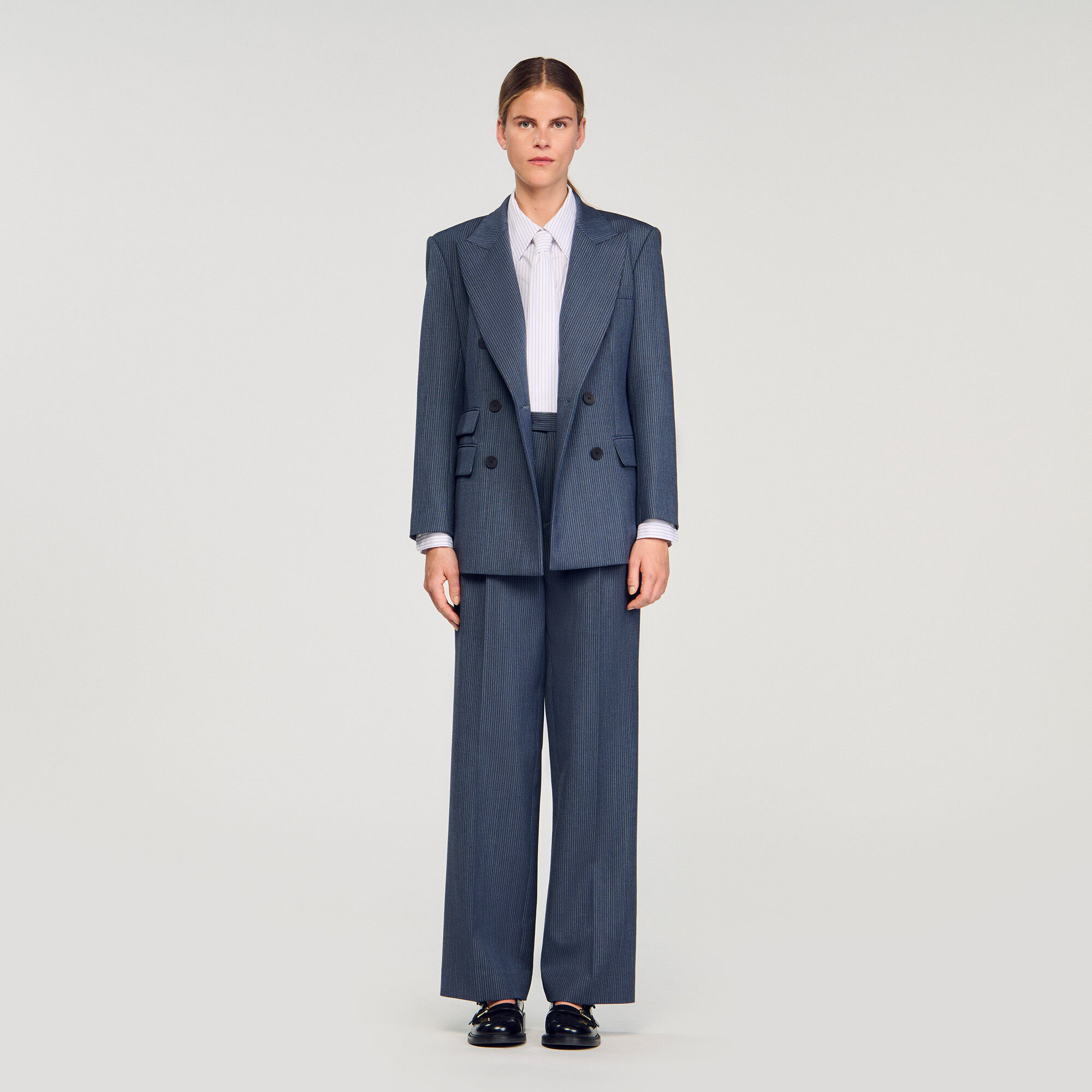 Gestreepte blazer