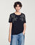 T-shirt met geborduurde details