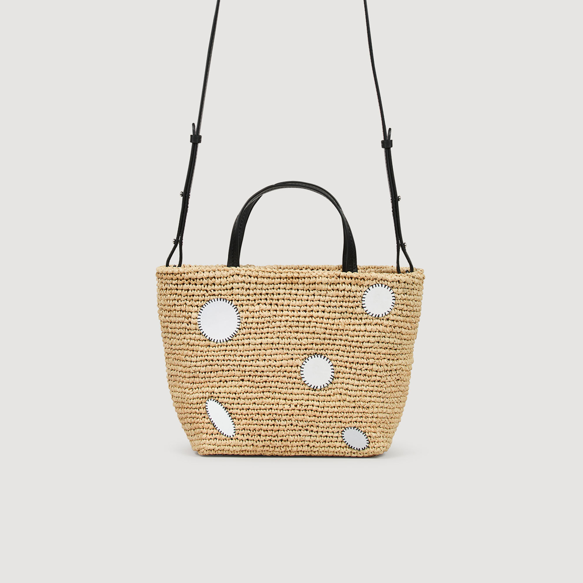 Tas raffia boodschappentas