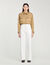 Wijde canvas pantalon