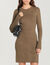 Jurk van ribtricot