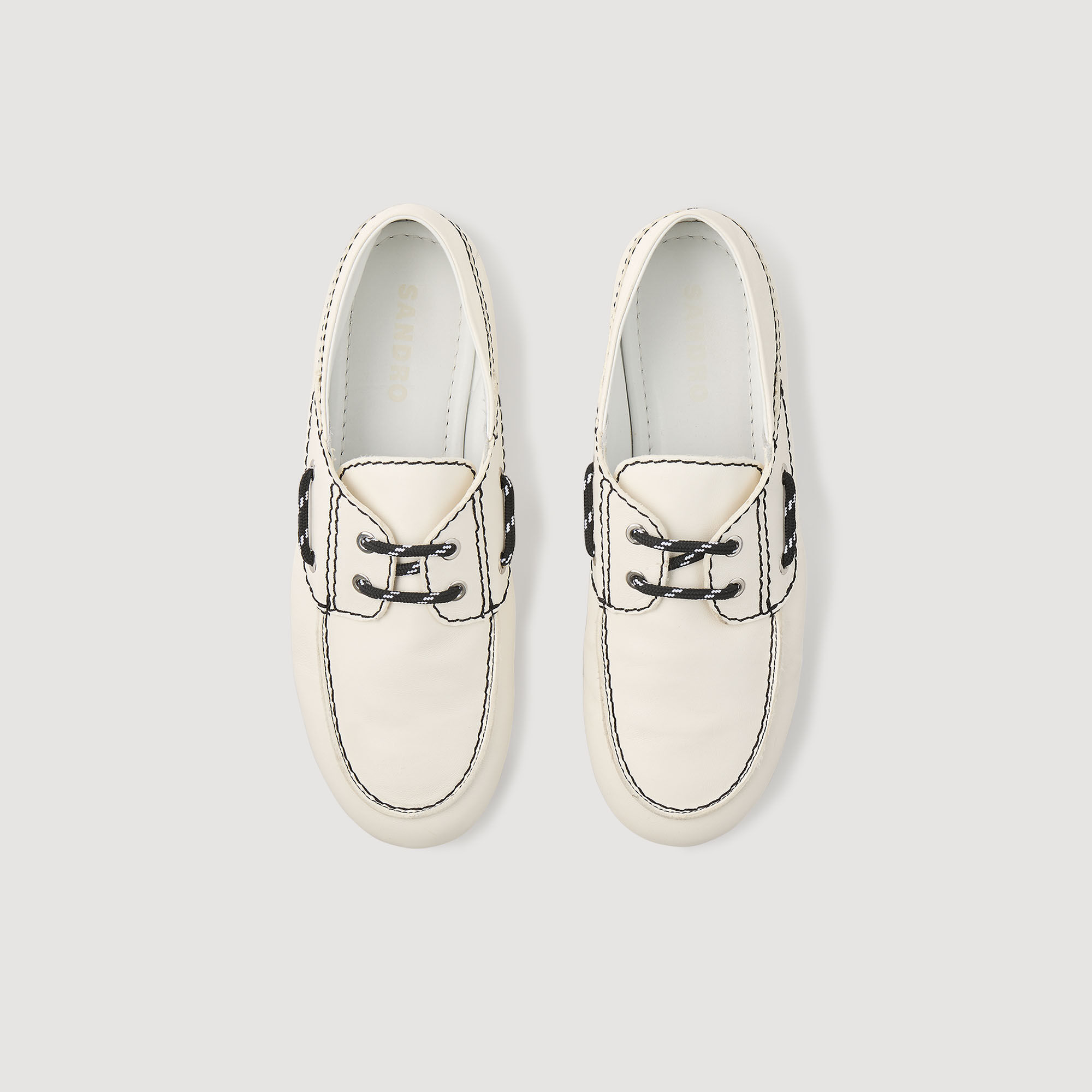 Mocassins boot van leer
