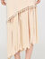 Jurk tricot met franjes en parels