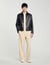 Leren jack verweerde look