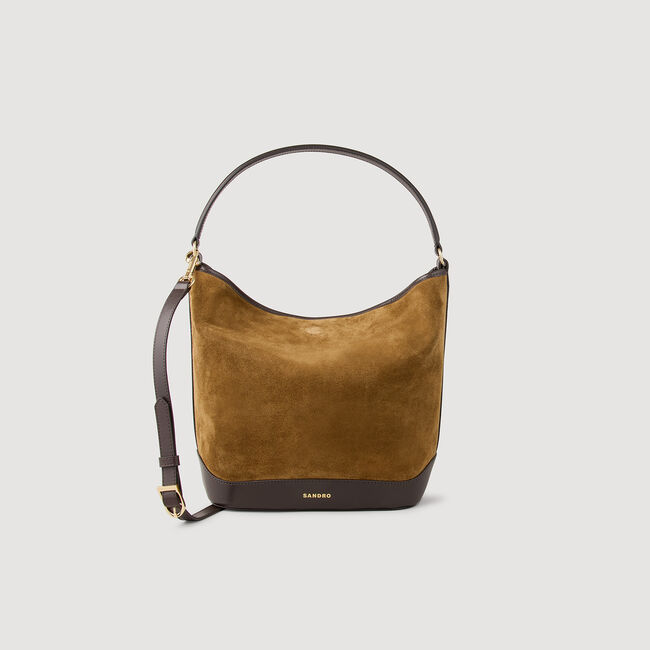 Tas bucket bag leer en suède TANGOSO