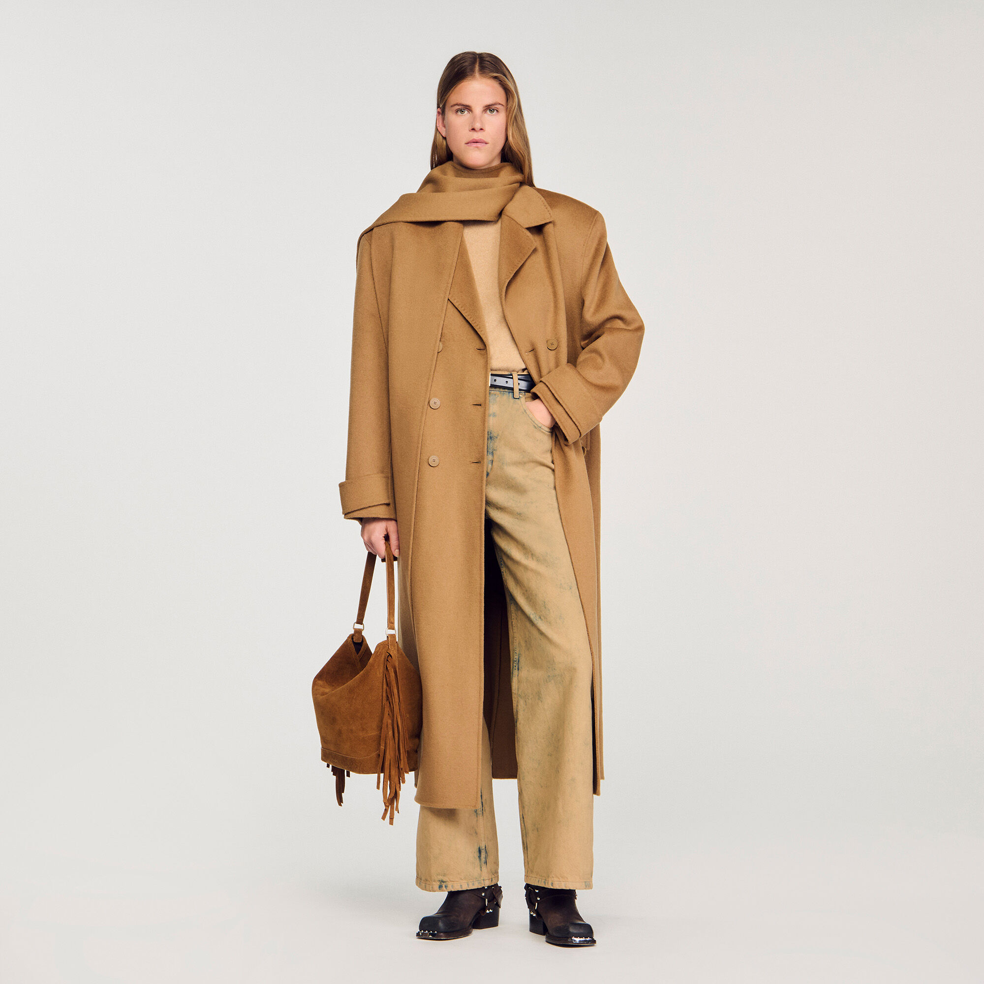 Oversized wollen jas