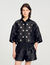 Overhemdblouse met stras