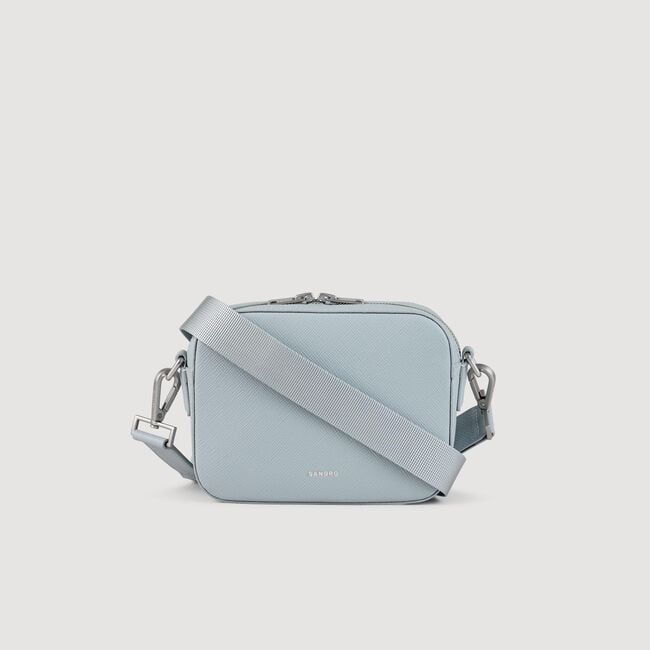 Kleine tas van gereconstrueerd leer