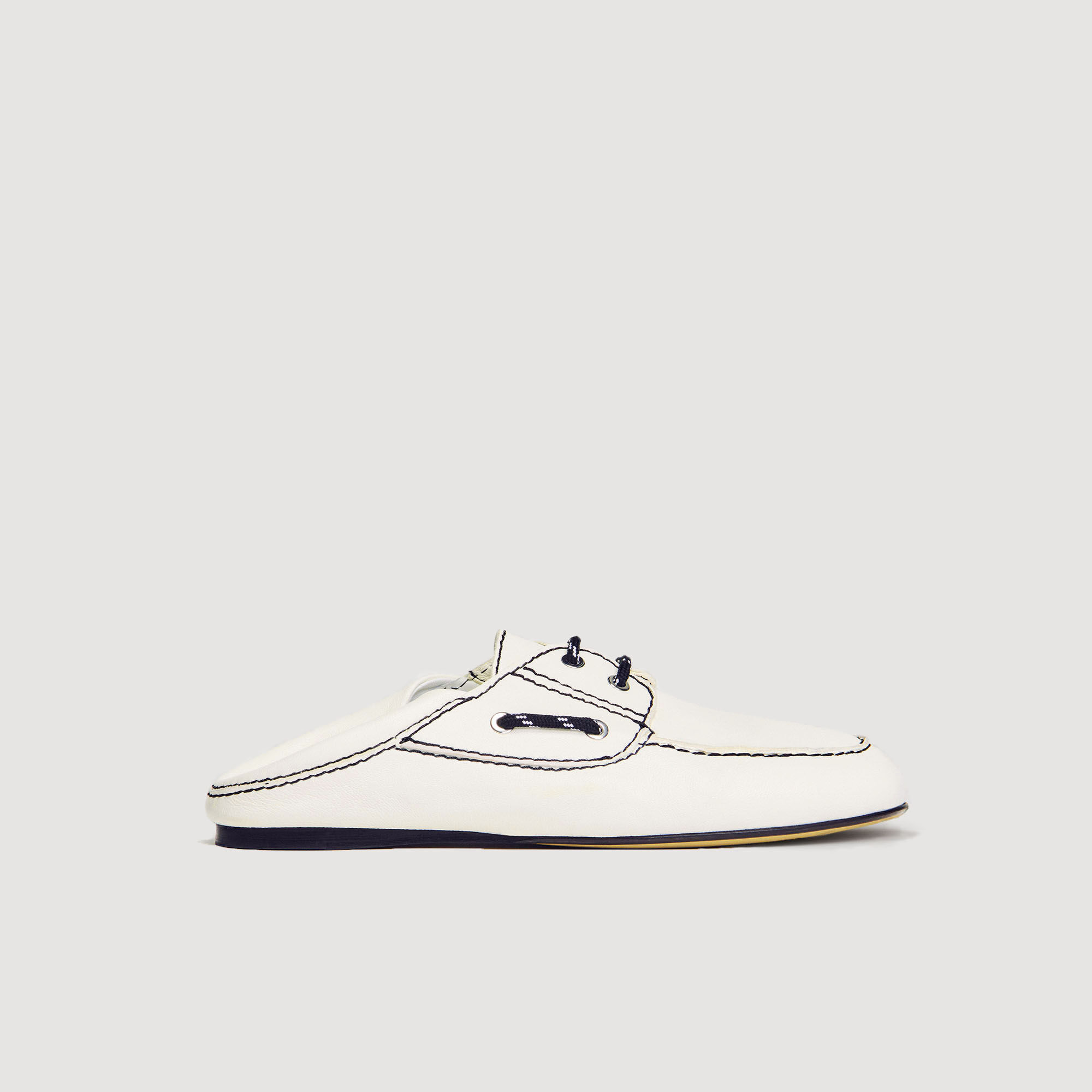 Mocassins boot van leer
