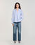 Overhemdblouse gestreept
