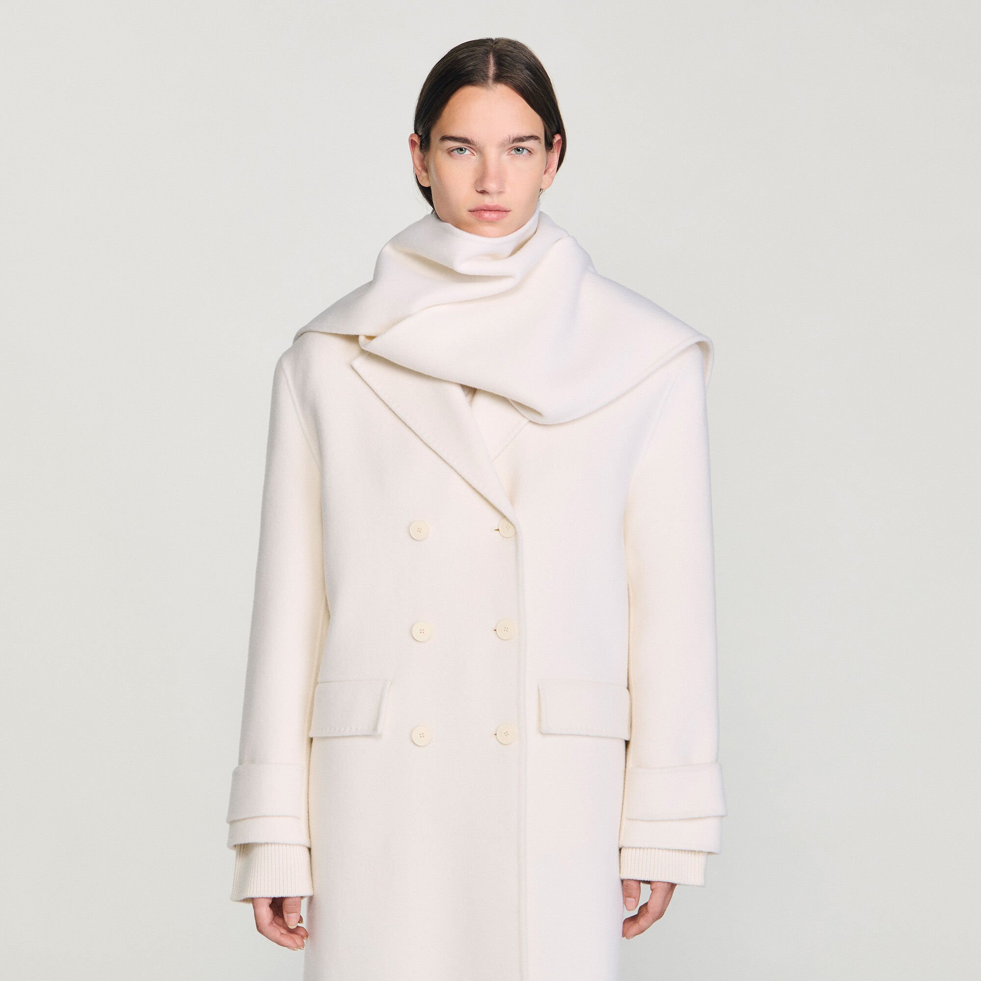 Oversized wollen jas