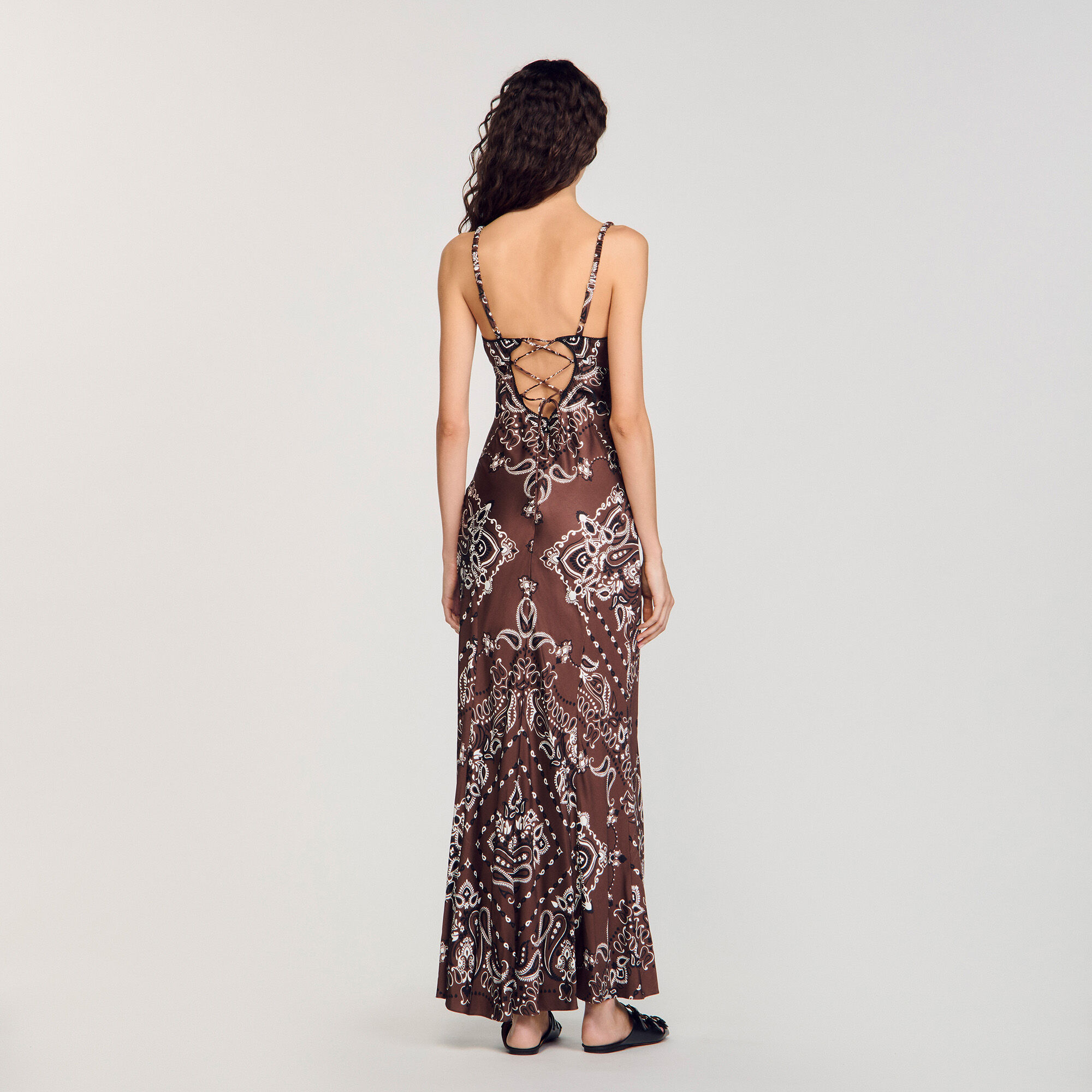Lange jurk bandana print