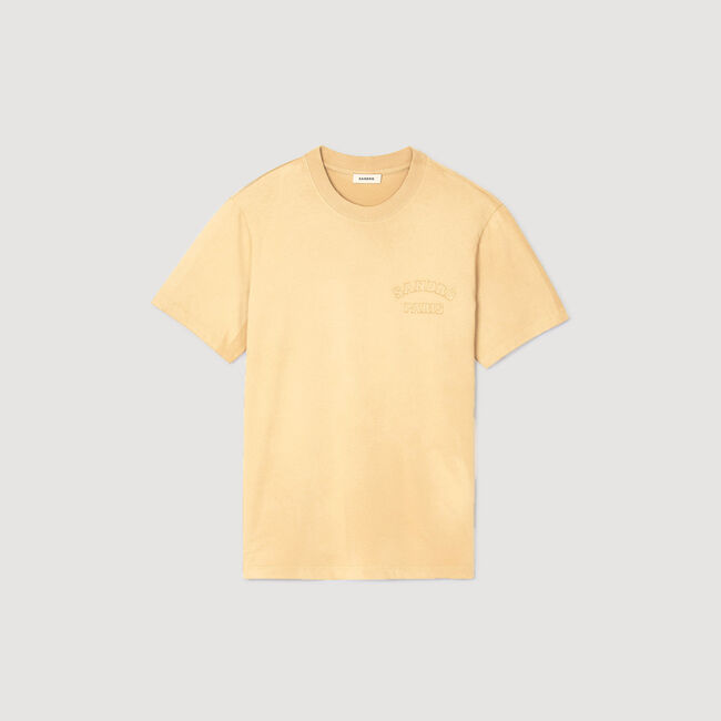 T-shirt met used effect
