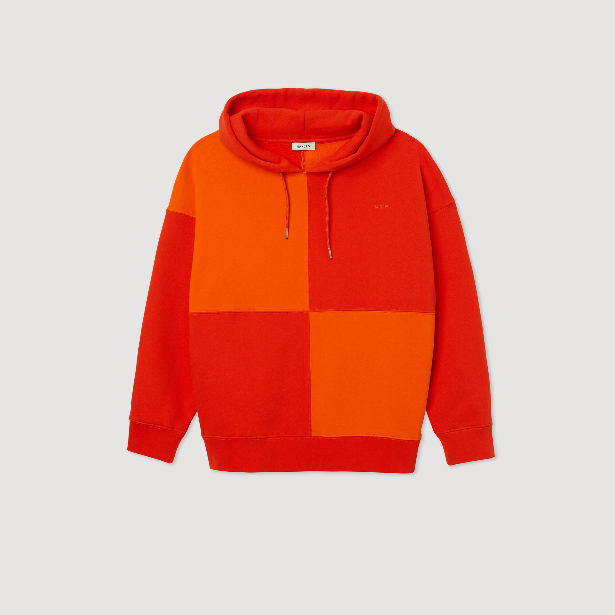 Oversized hoodie van molton