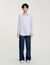 Overhemdblouse gestreept met stras