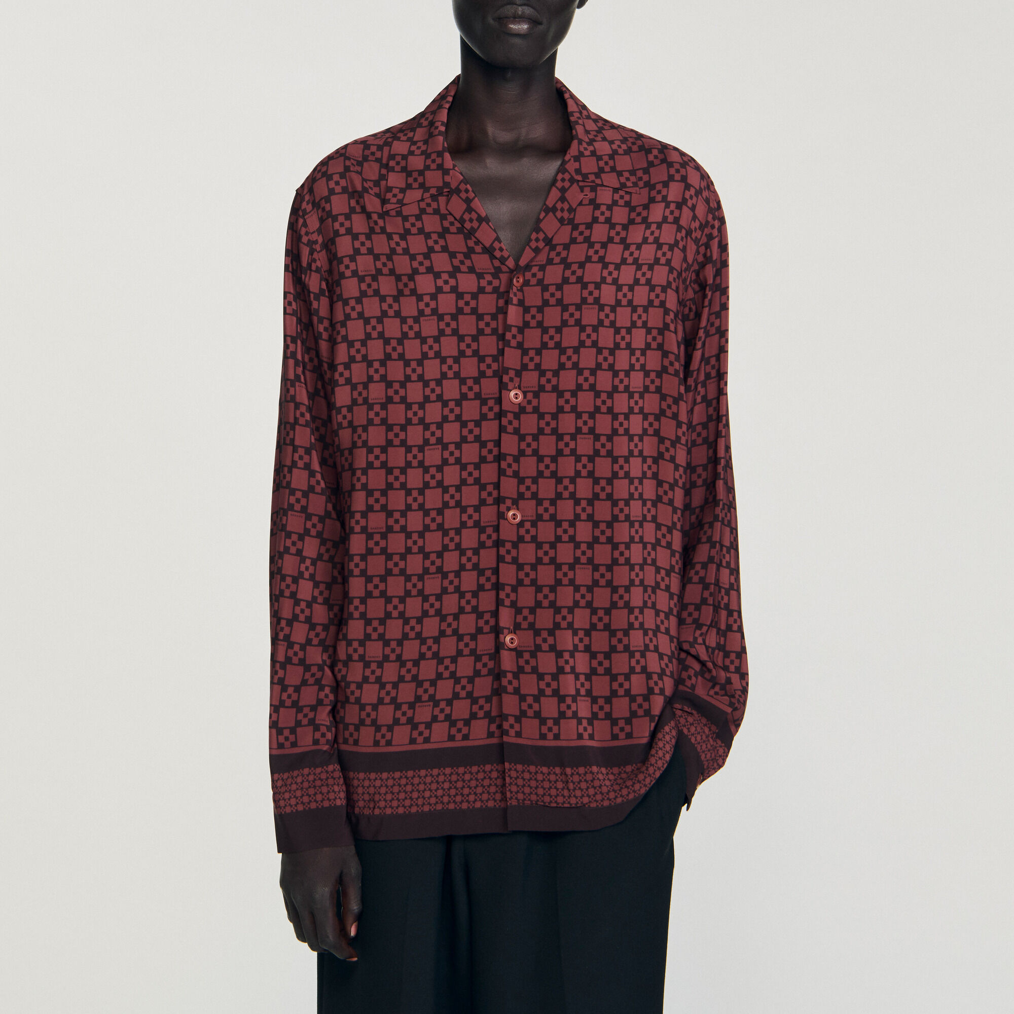 Overhemd soepelvallend print - Man | Sandro