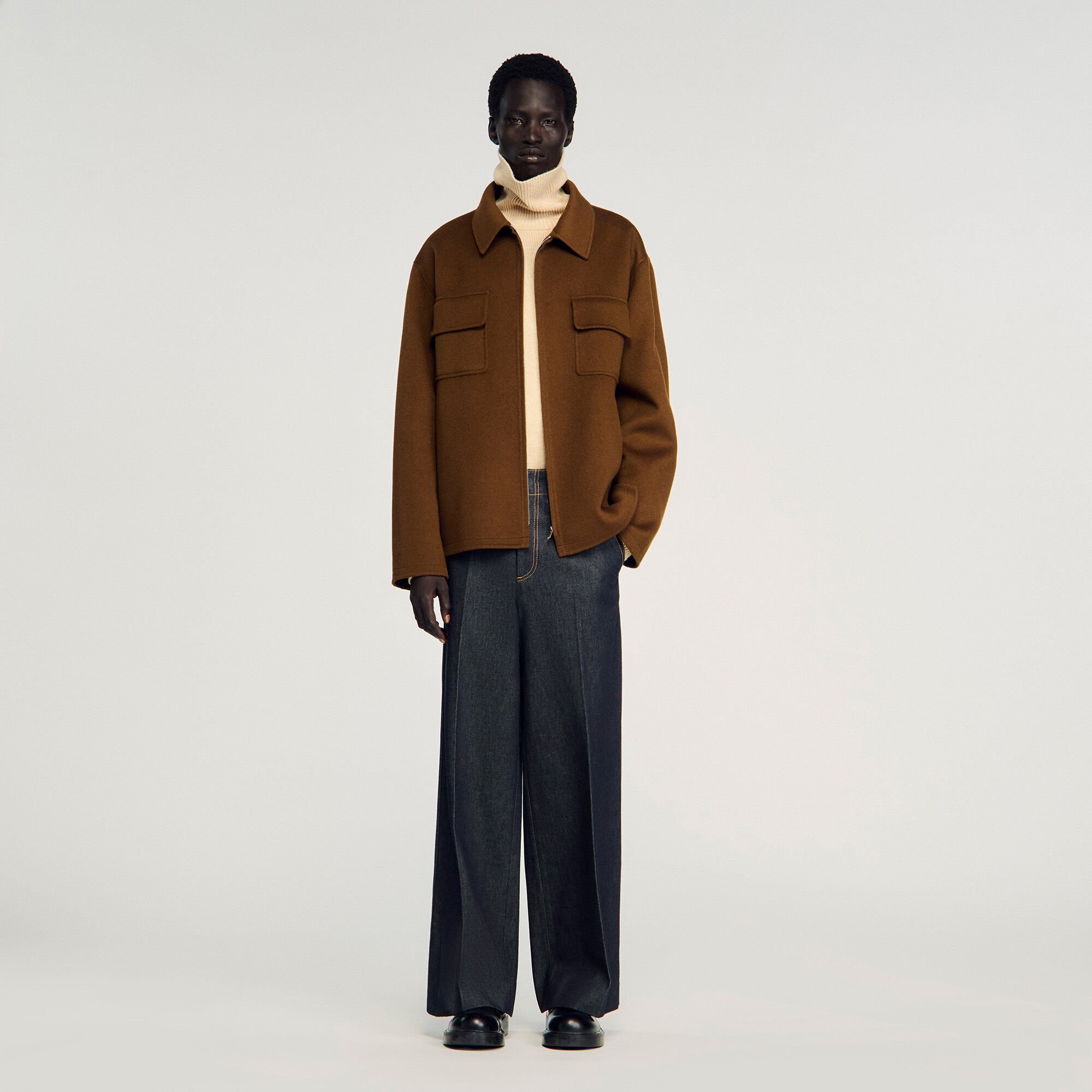 Overshirt met ritssluiting
