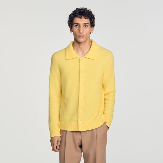 Cardigan van alpaca en wol - Man | Sandro
