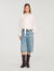 Zijden blouse met lavallière
