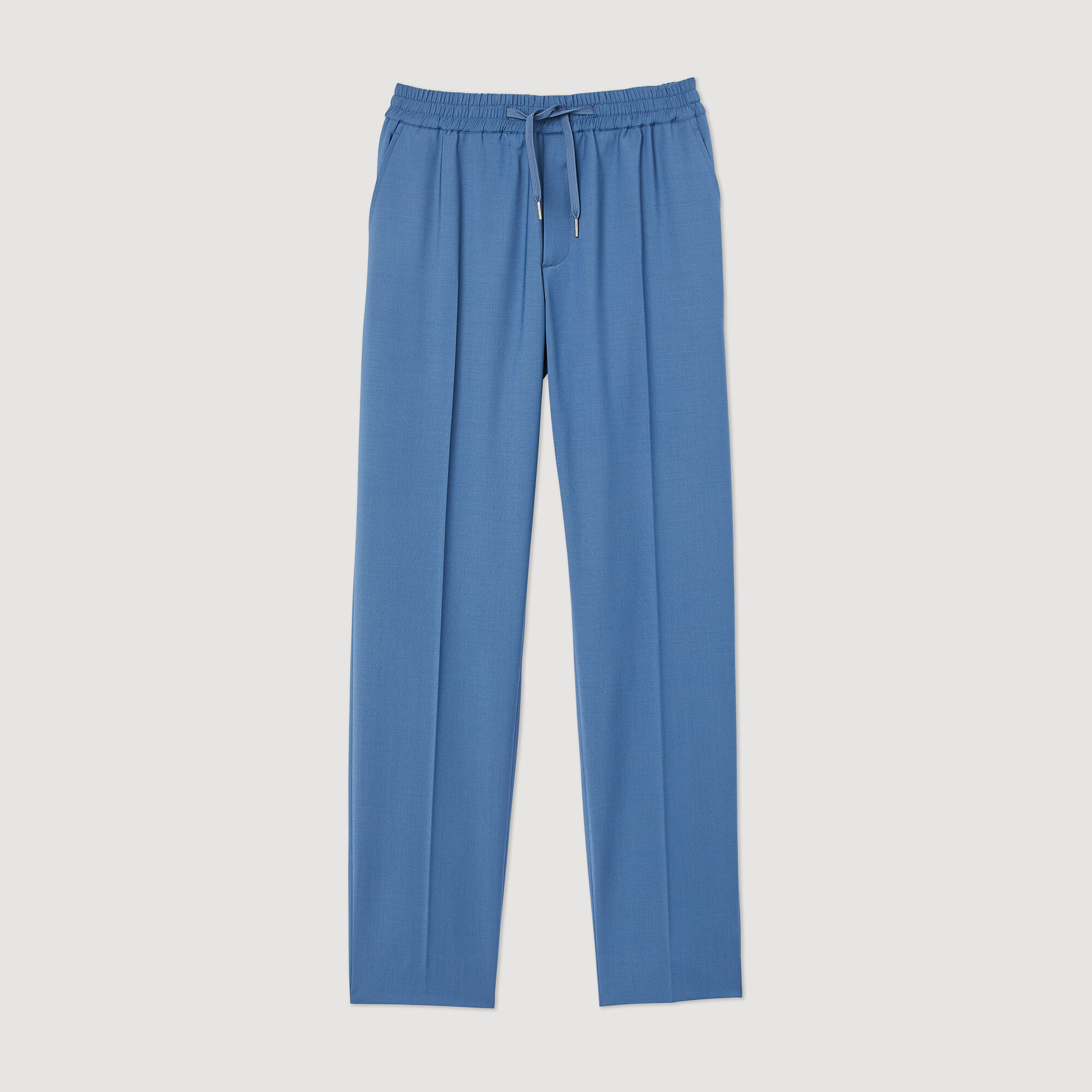 Rechte pantalon met elastiek