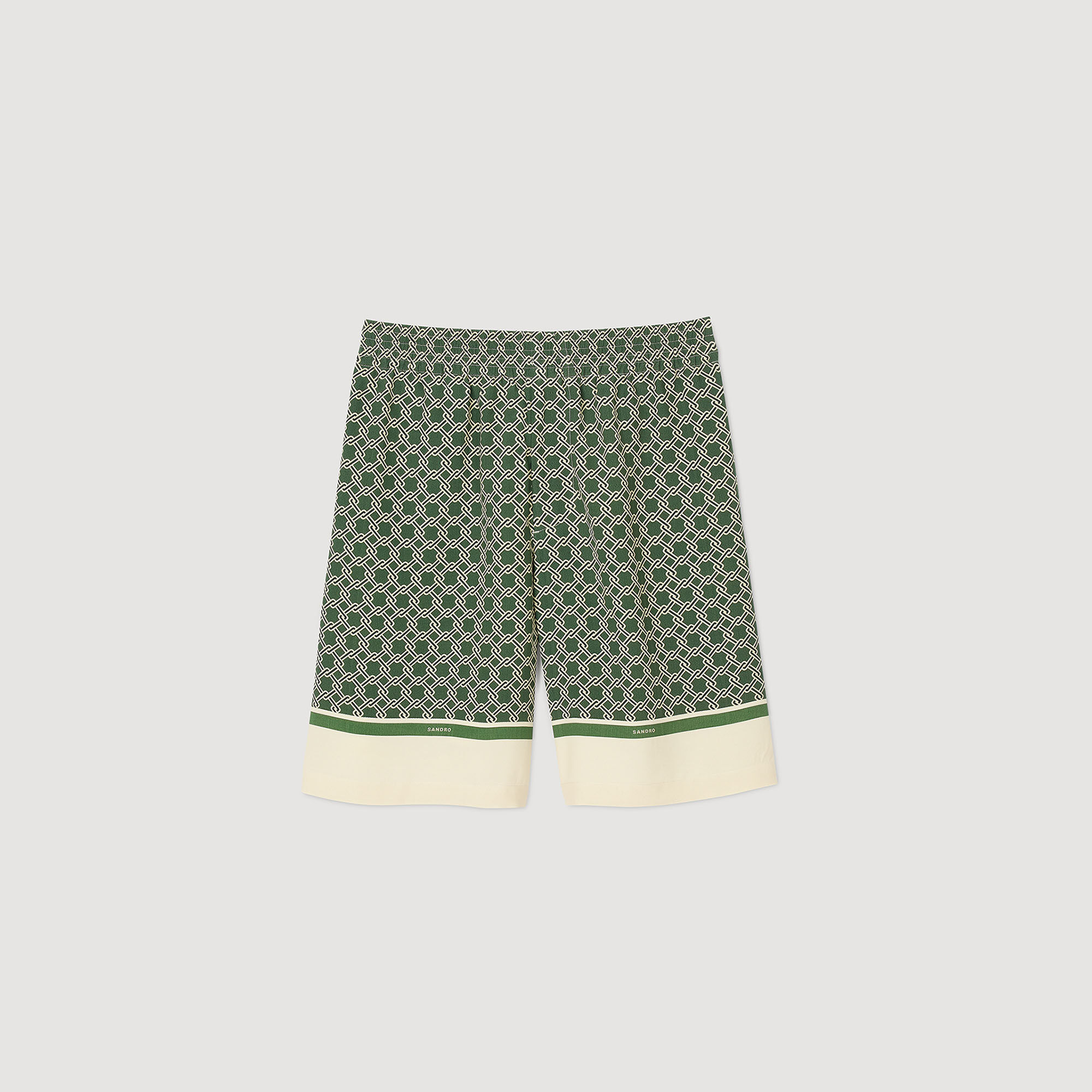 Bermuda soepel met print