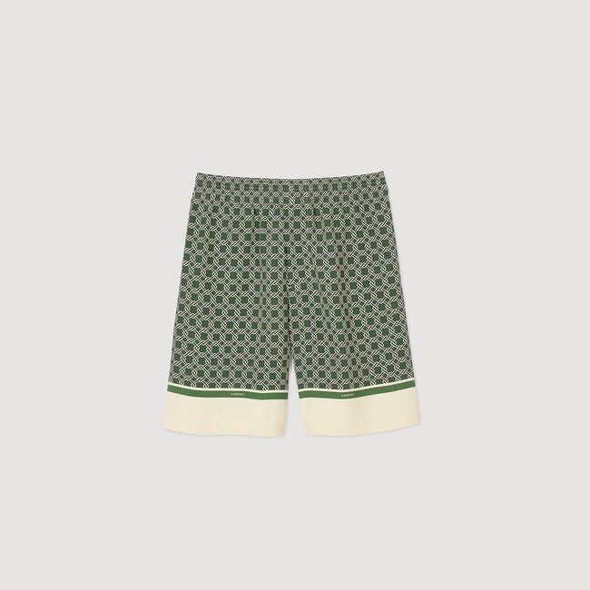 Bermuda soepel met print