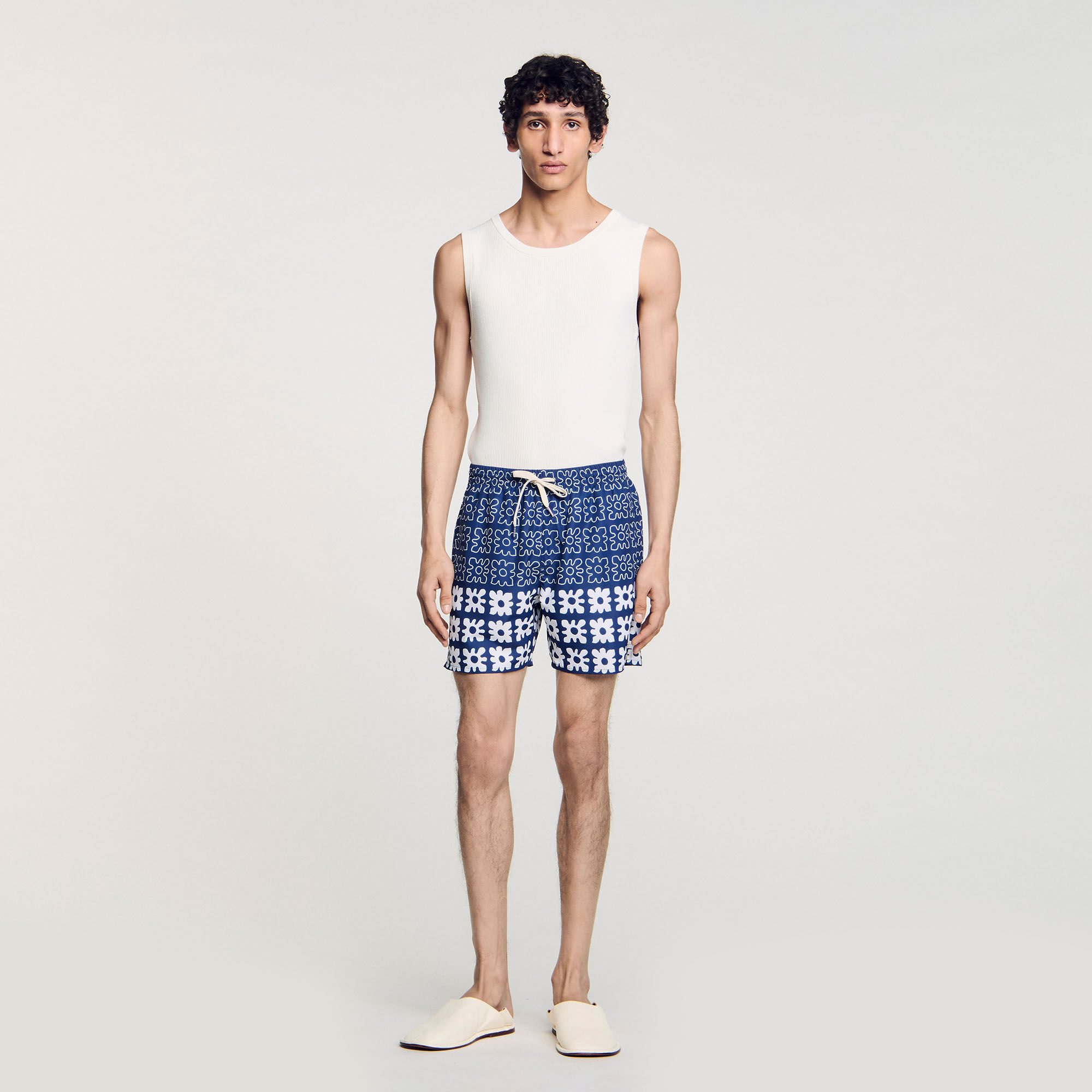 Zwemshort met bloemenprint