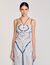 Lange jurk met Spirales-print