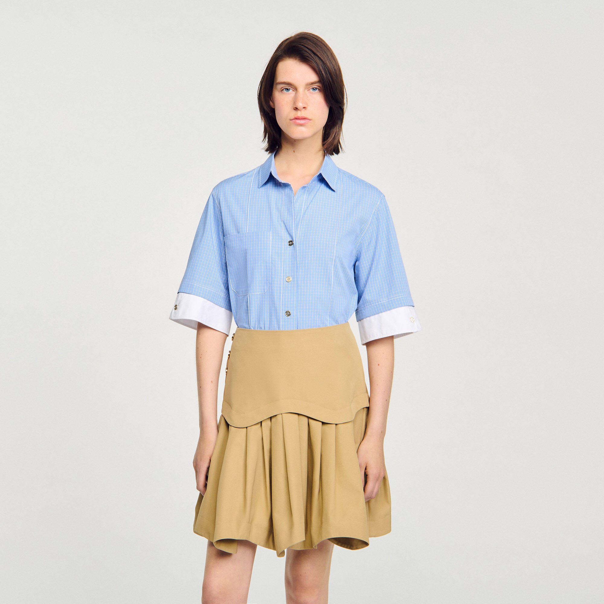 Overhemdblouse oversized ruit