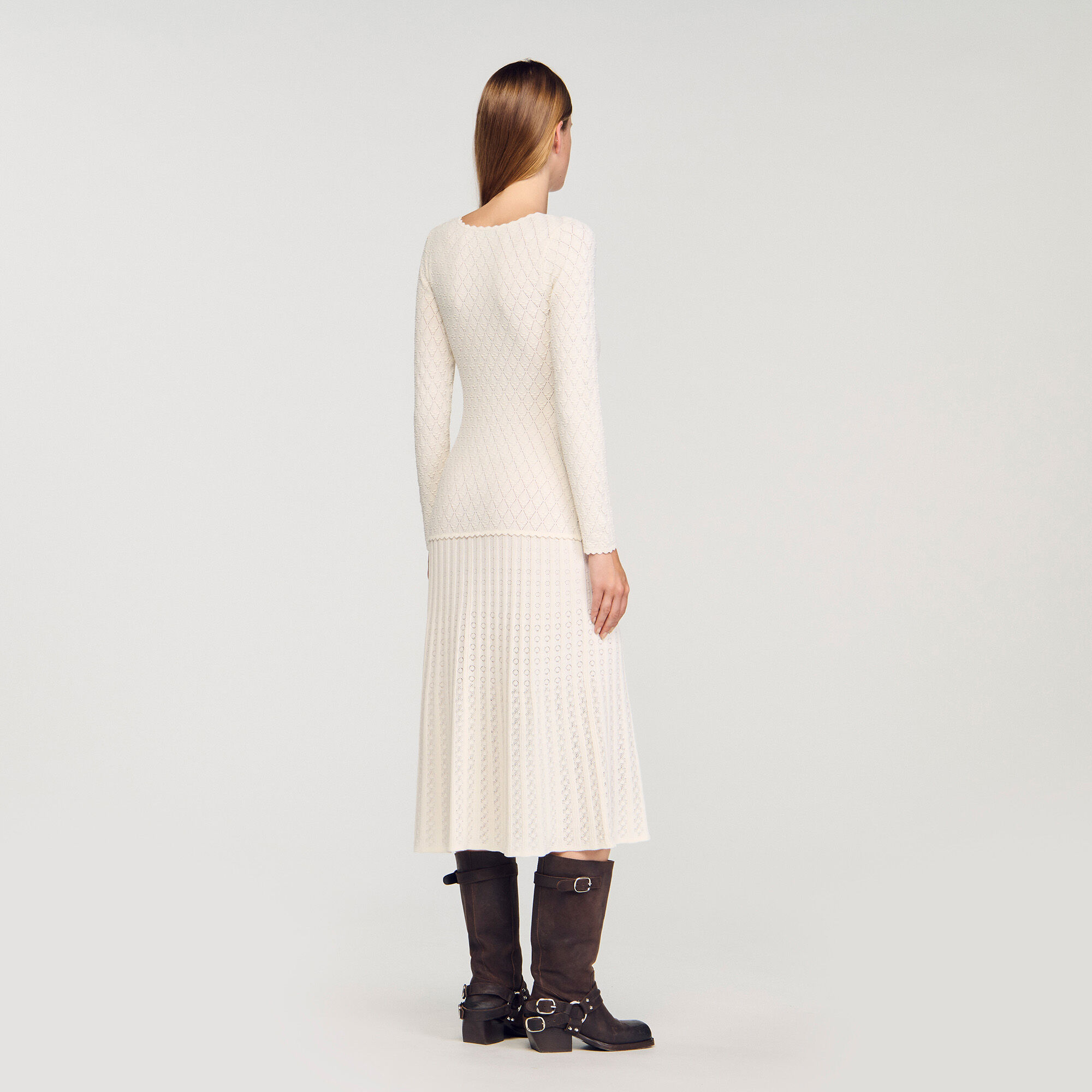 Lange jurk fantasietricot