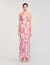Lange jurk met bloemenprint