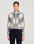 Cardigan vest met ruitmotief