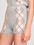 Gebreide short met ruitmotief