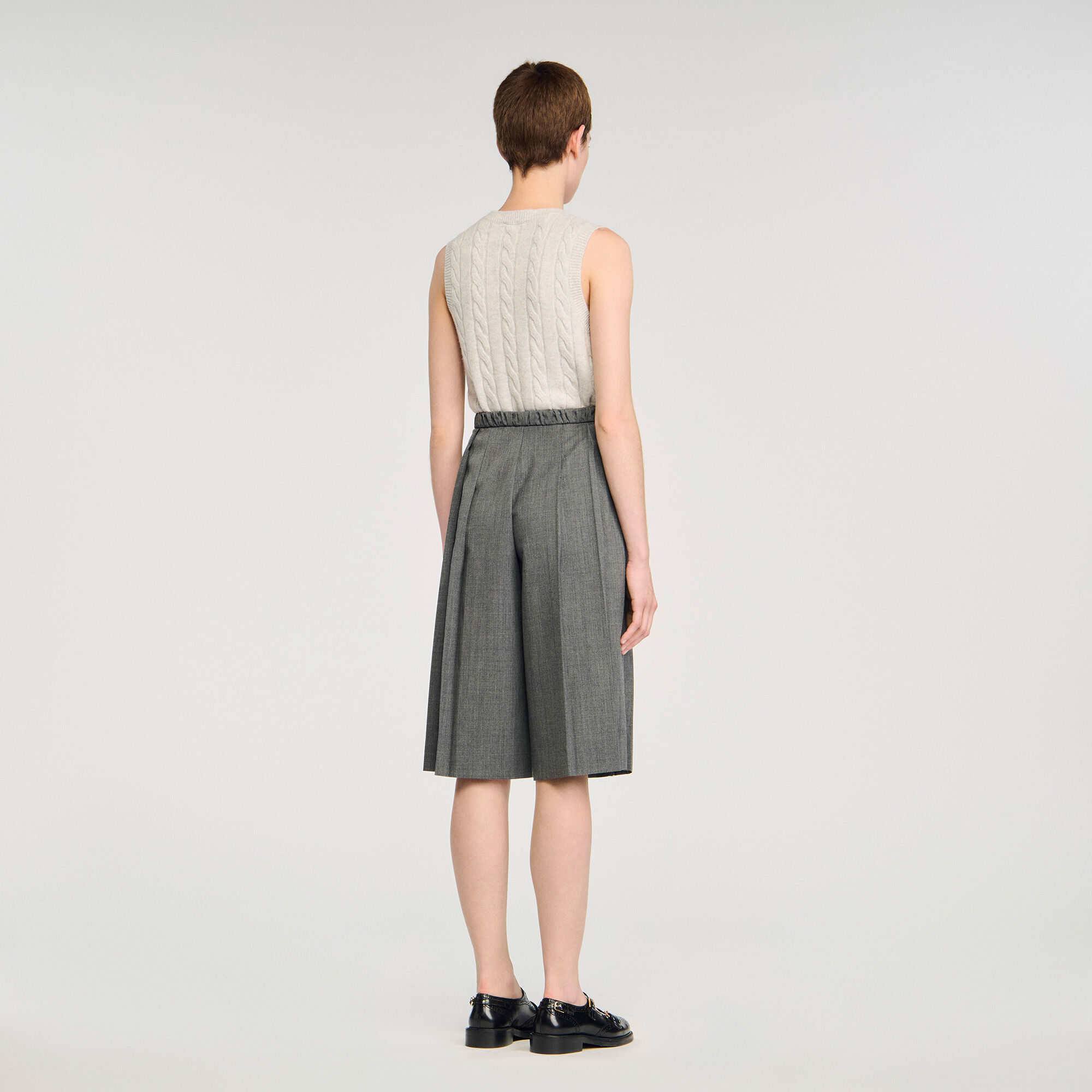Lange geplooide short