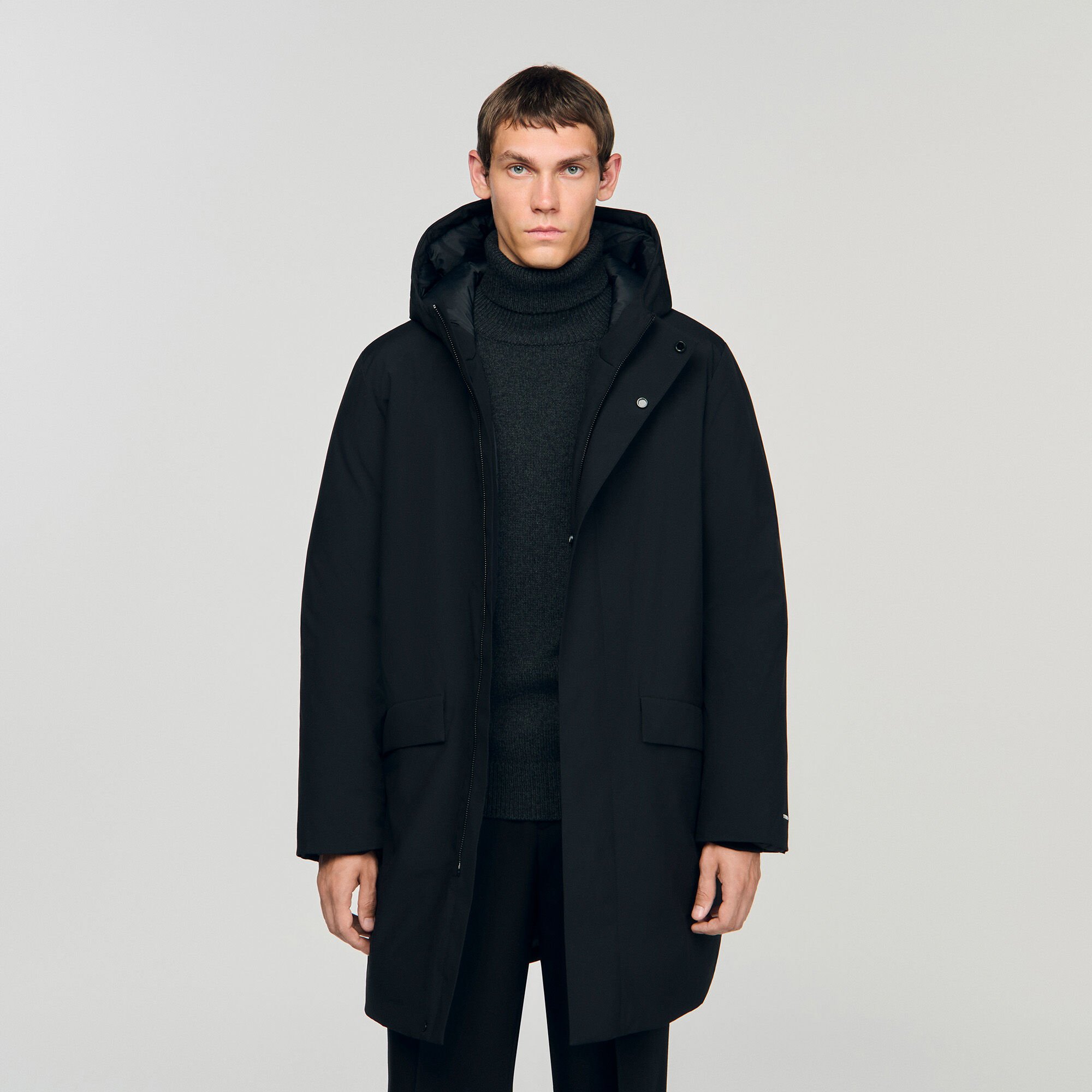 Parka jas met capuchon en rits