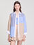 Overhemdblouse mix strepen