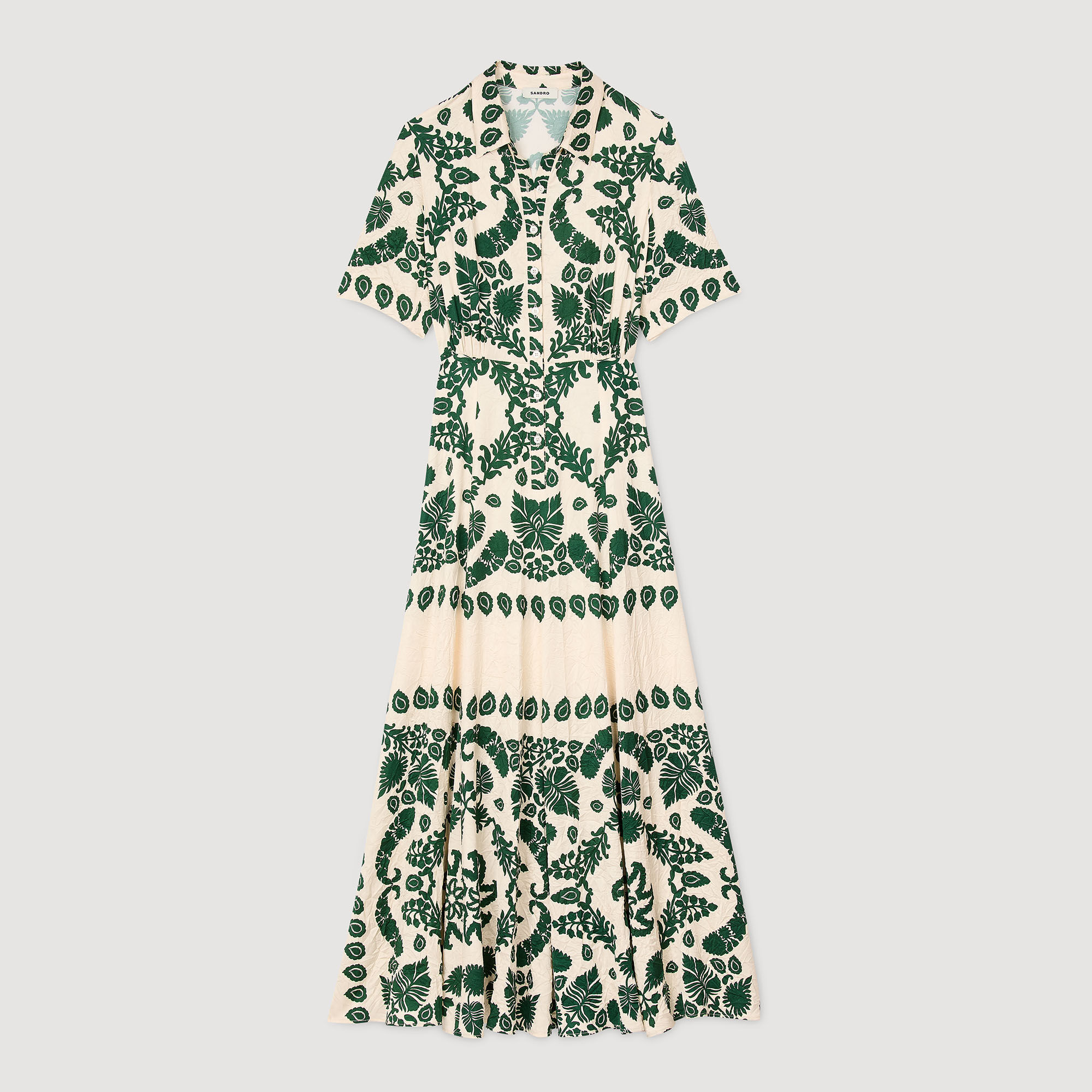 Lange jurk met bloemenprint