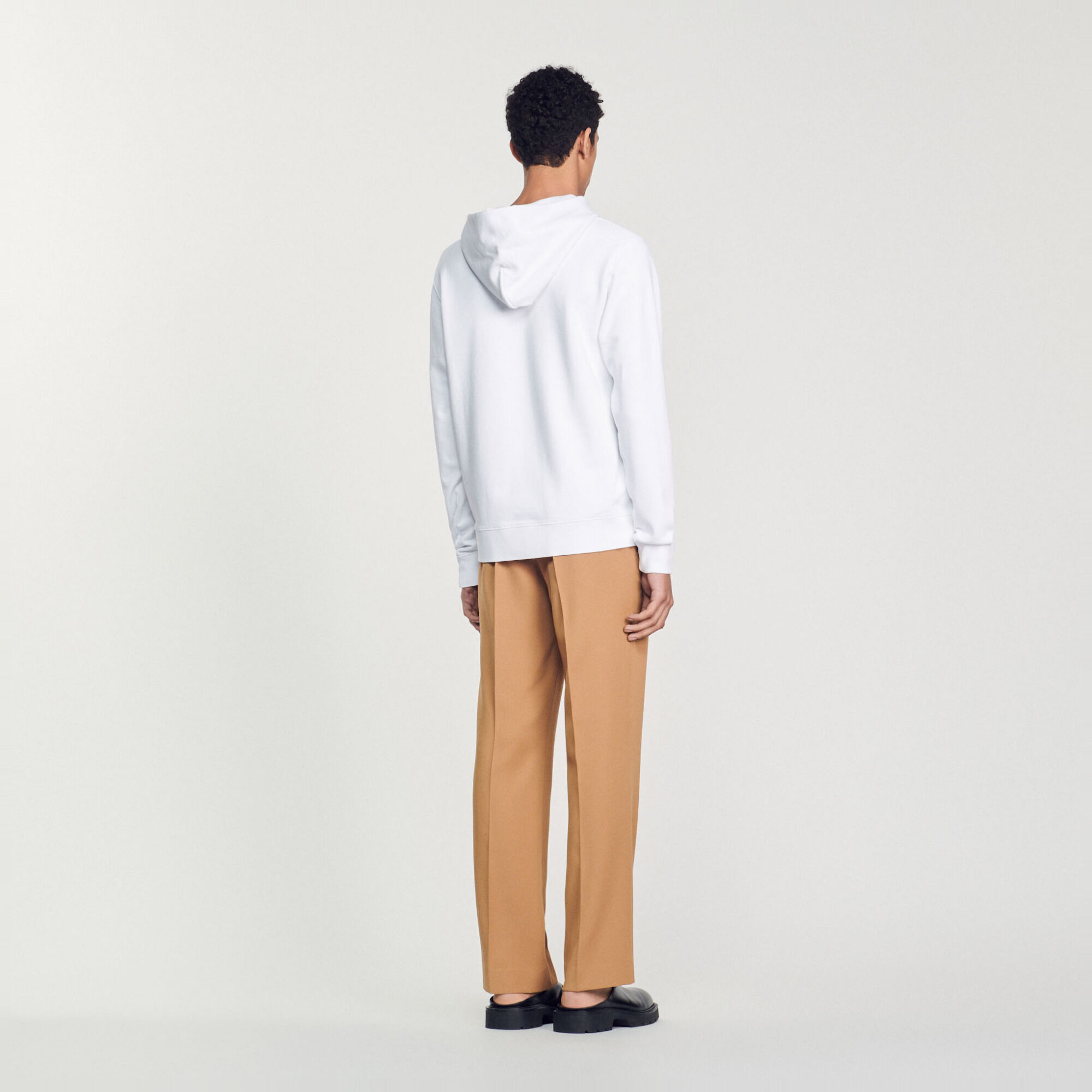 Hoody met geborduurd Sandro-logo