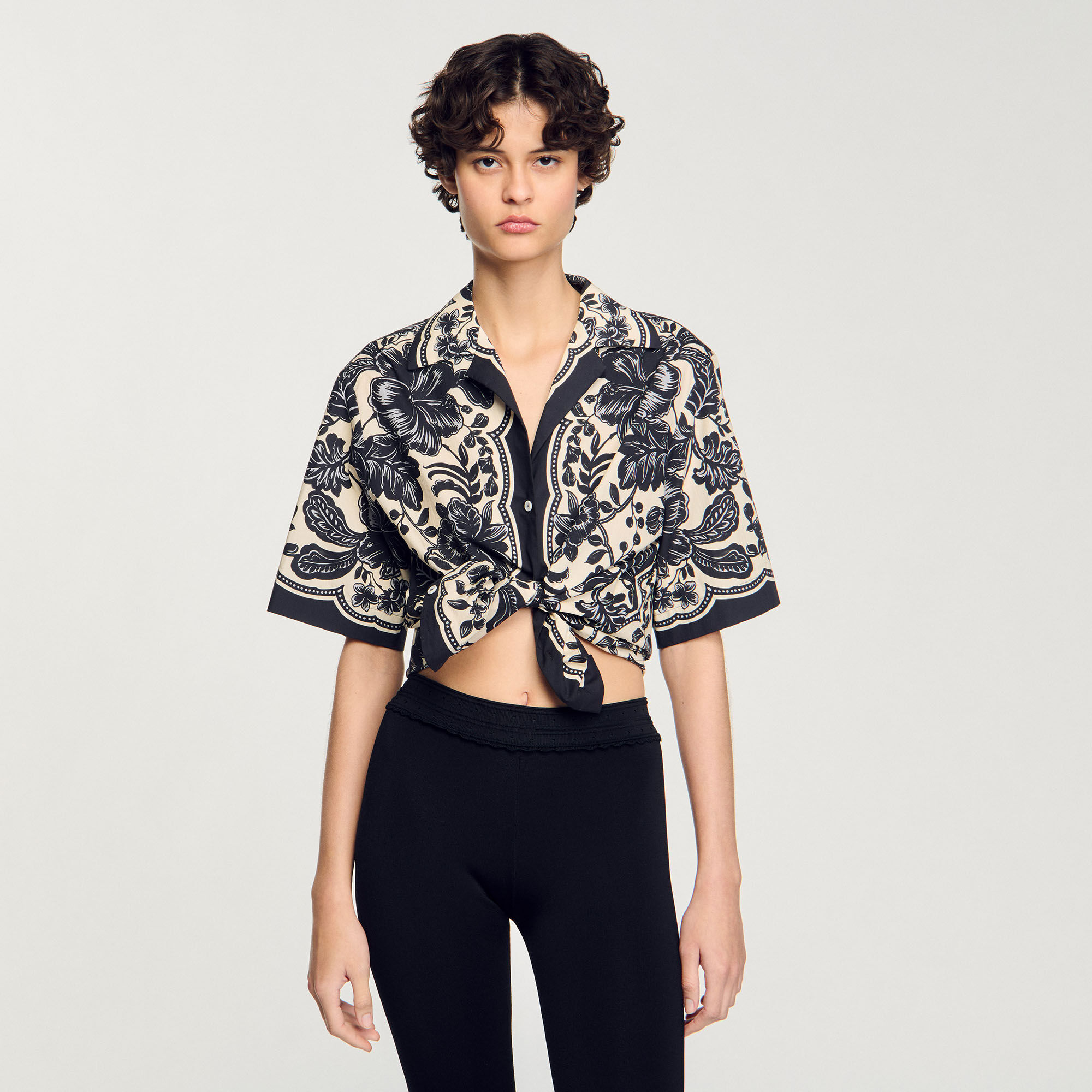 Overhemdblouse bloemenprint